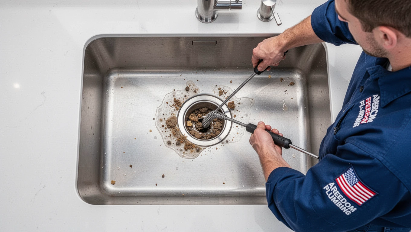 Clogged Kitchen Sink & Drain Clearing